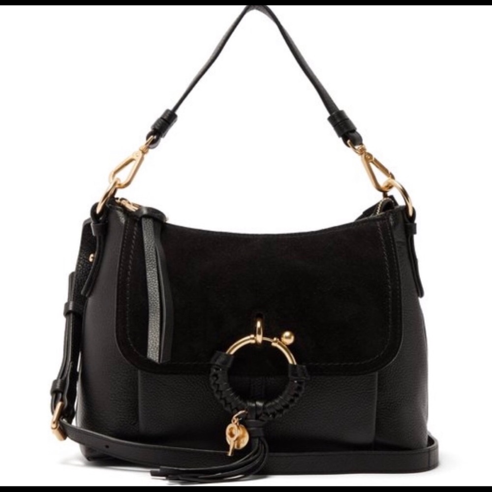 { Chloe } Joan Medium Suede Leather Shoulder